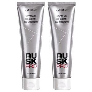 Rusk Pro NEW Define 02 Shaping‎ Gel 2 Pack 4oz ea Flexible Hold Styling Hair Gel